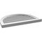 Ekena Millwork Round Top Surface Mount PVC Gable Vent: Functional, w/ 2"W x 2"P Brickmould Sill Frame, 30"W x 22"H GVPRT30X2203SF - alternate 2